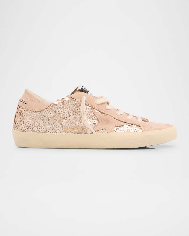 Superstar Sequin Suede Low-Top Sneakers